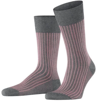 Falke Socken Oxford Stripe stahlgrau meliert