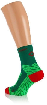 Underpressure halbhohe Socken Kompression gr&uuml;n