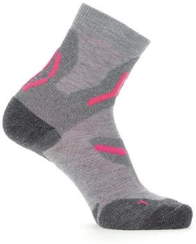 UYN Trekkingsocken Merino doppellagig light grey pink