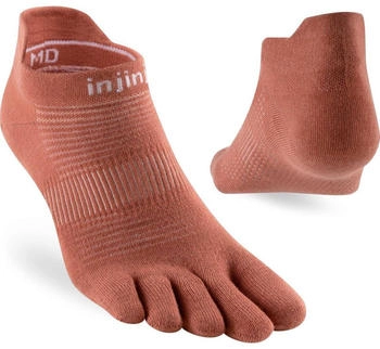Injinji Run Lightweight No-Show Rust