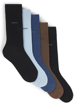 Hugo Boss Mittelhohe Socken Baumwoll-Mix 5er-Pack 50503575 schwarz grün blau