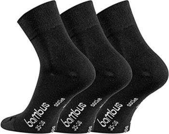 TippTexx 24 Paar kurze Bambus-Socken schwarz
