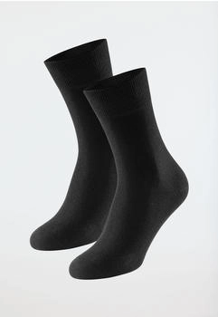 Schiesser Herrensocken 2er-Pack Organic Cotton schwarz