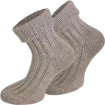 Normani Paar Unschlagsocken alpaka-design beige