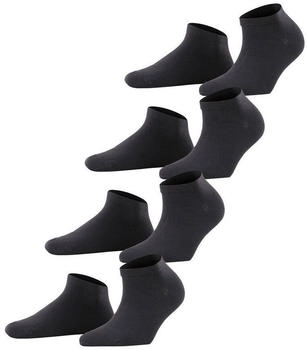 Esprit Solid SN Baumwolle kurz einfarbig schwarz 4er Pack