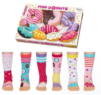 United Oddsocks Mini Donuts Socken 6er Set