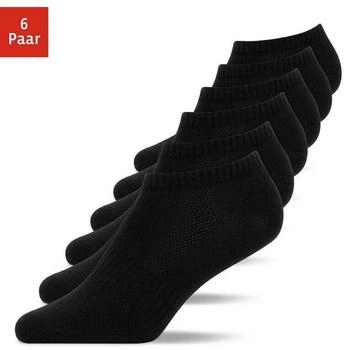 Snocks Sneaker-Socken bio-baumwolle schwarz
