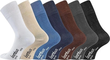 TippTexx 24 Komfortsocken Paar Bambussocken Geruchs-Killer Funktion Antiloch-Garantie sortiert