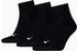 Puma Unisex Quarter Plain 3P schwarz