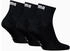 Puma Unisex Quarter Plain 3P schwarz