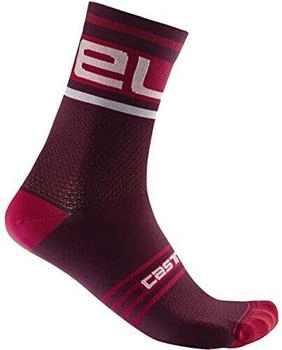 Castelli Prologo Socken bordeaux weiß