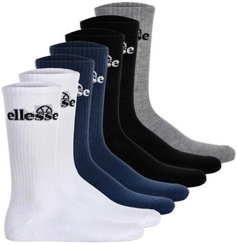 Ellesse Trego Sport Sock Crew Socken Paar schwarz wei&szlig; blau grau