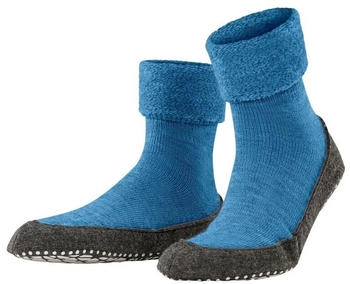 Falke Stoppersocken Cosyshoe M HP Wolle rutschhemmende Noppen Paar blau sky
