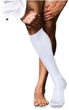 Falke Kniestr&uuml;mpfe No Pure Fil d'&Eacute;cosse wei&szlig;