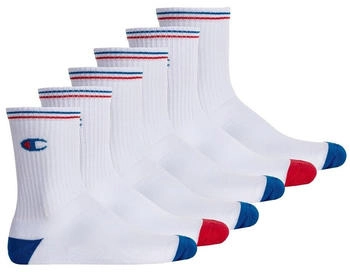 Champion Unisex Socken 3er-Pack Crew Socken Logo Streifen