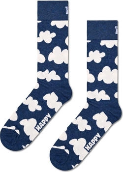 Happy Socks Cloudy Half Lange Socken blau schwarz