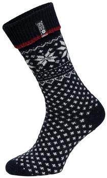 HomeOfSocks Lammwollsocke Skandinavisch Flag 47 navyblau