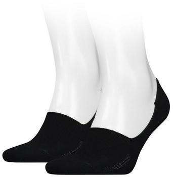 Levi's Unisex Footie Socken schwarz 2er Pack
