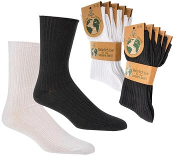 Wowerat Paar Socken bio-baumwolle weiß