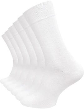 Cotton Prime Paar Socken ohne Gummibund weiß