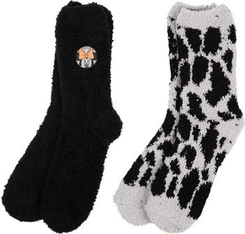 United Labels Minnie Mouse Kuschelsocken schwarz grau 2er-Pack