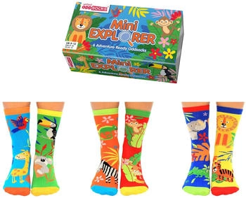 United Oddsocks Mini Explorer Abenteuer Oddsocks Socken 6er Set