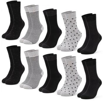 Occulto Socken 'Milka' graumeliert schwarz