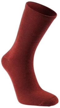 Woolpower Liner Socks Classic Merinowollsocken rot schwarz