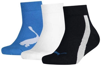Puma Kinder BWT Quarter Socken navy weiß strong blue