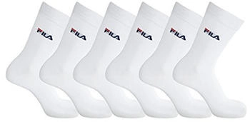 Fila 6er Pack Unisex Socken weiss
