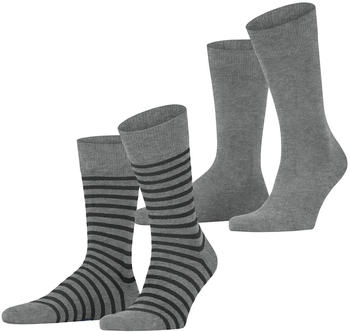 Esprit Fine Stripe 2-Pack blickdicht Baumwolle bio