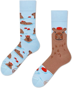 Many Mornings Socken Capybara blau braun