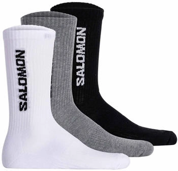 Salomon Everyday Crew 3p Sportsocken schwarz