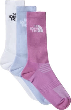 The North Face Multi Sport Cush Crew Sock 3P tnf weiß lila mintgrün A4I
