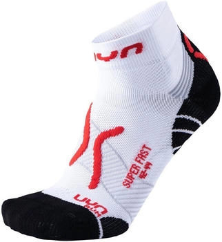 UYN Run Super Fast Laufsocken weiß rot