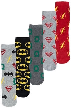 United Labels DC Comics Justice League Sneaker Socken 5er Pack