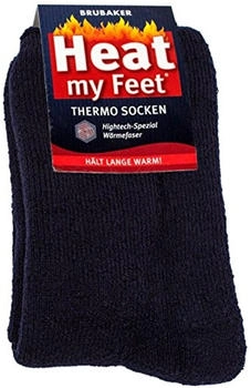 Brubaker Paar Heat my Feet Thermo Socken navy