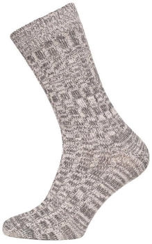 HomeOfSocks Socken 75% Schurwolle meliert grau