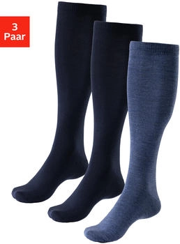 Bench Kniestrümpfe 3-Paar marine jeans