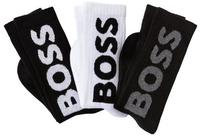 BOSS Socken "3P QS Rib Logo CC" mit Logo