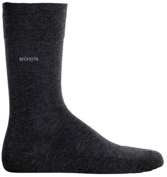 Hugo Boss Logo-Socken gek&auml;mmte Stretch-Baumwolle Style Marc RS Uni CC 50469843 dunkelgrau