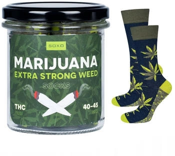 Soxo Socken im Glas grün