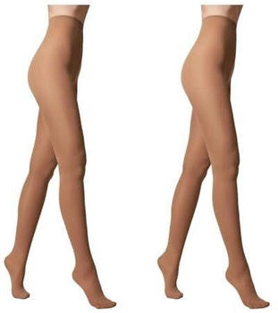Conte damenstrumpfhose den 2er pack netzstrumpfhose gestrickt mikrofaser samt weich klassisch verstärkte zehen shade