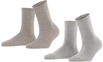 Esprit Vertical Stripe 2-Pack Socken baumwolle bio