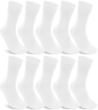 sockenkauf24 Socken 100% Baumwolle ohne Gummi ohne Naht schwarz