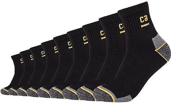 Camano Arbeitskurzsocken 9er Pack schwarz