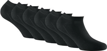 Rohner Unisex Sneaker Socken 6er Pack Invisible Schwarz