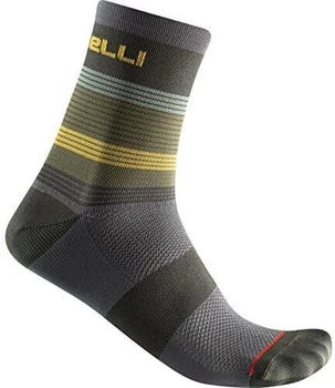 Castelli Scia Socken dunkelgrün grau