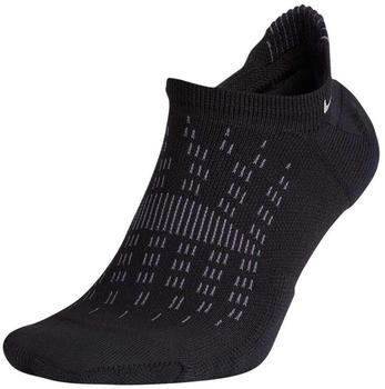 Nike Laufsocken Elite Cushioned No-Show SX7280-010 schwarz reflektierend