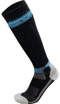 Wapiti Ski CW07 Merino Kompression Skisocken schwarz ocean